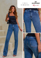 CALÇA JEANS FLARE BARRA NORMAL CFEM00057 REVANCHE